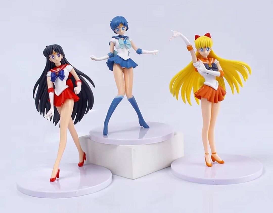 Figurki Czarodziejka z Księżyca Sailor Moon nowe zestaw 5 figurek