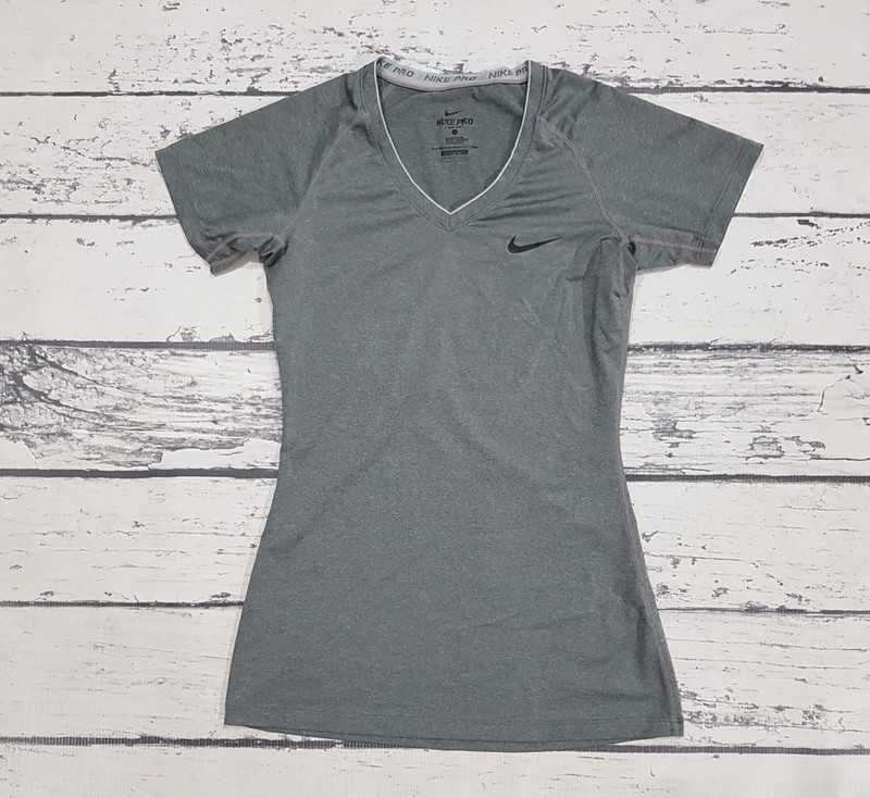 Nike * Pro * koszulka * szara * damska * S