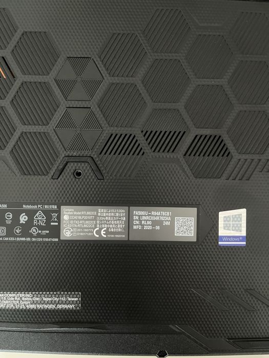 Portatil Gaming Asus TUF Gaming A15