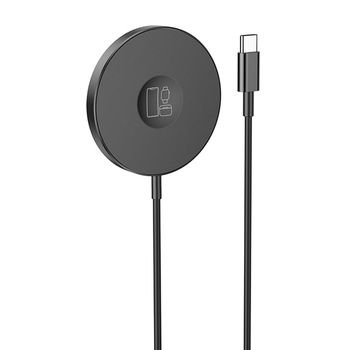 Ładowarka indukcyjna BQ18 Energy magnetyczna 3 w 1 15W biała - czarna