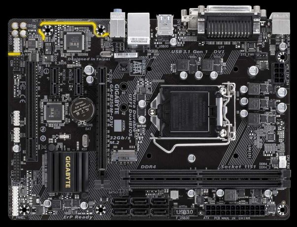 GIGABYTE GA-B250M-D3V+Intel i5 7500+16 гб DDR4+Охлаждение
