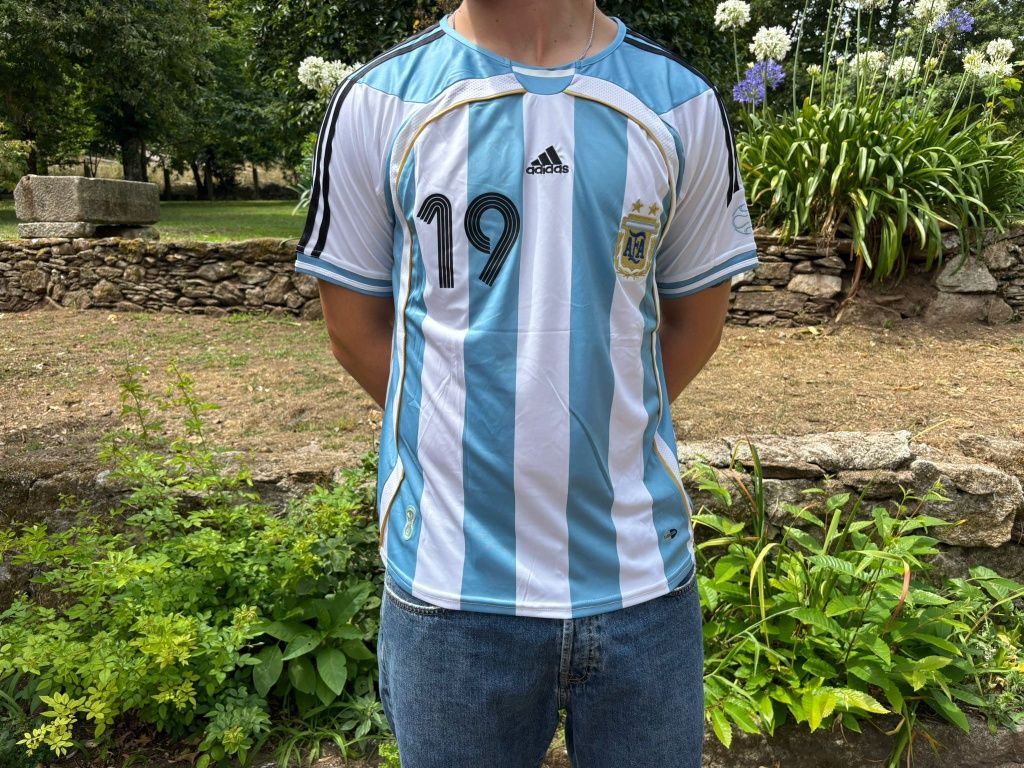 Camisola de futebol retro Argentina