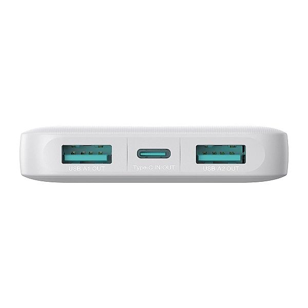 Powerbank Joyroom JR-PBF12/10000mAh 2.4A 2x USB-A 1x USB-C - biały