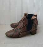Botins em pele piton, italianos