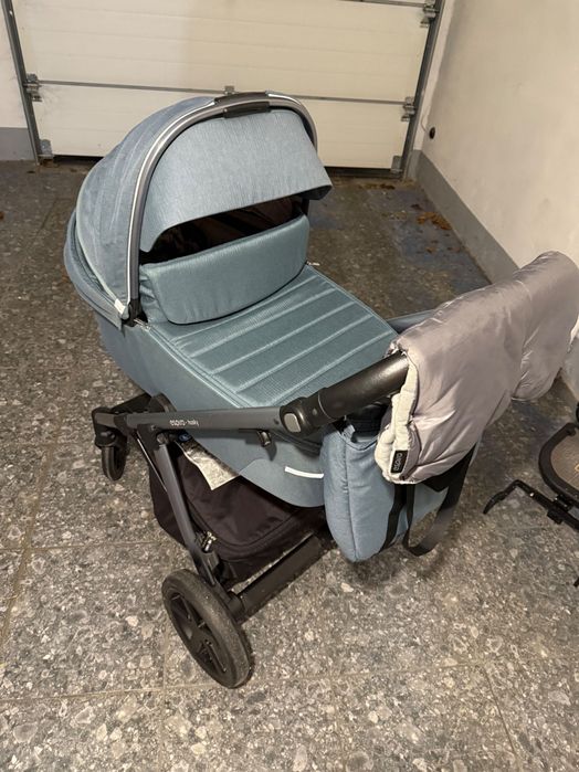 Wózek Espiro Husky XL Turkusowy 2w1 spacerówka i głęboki + akcesoria