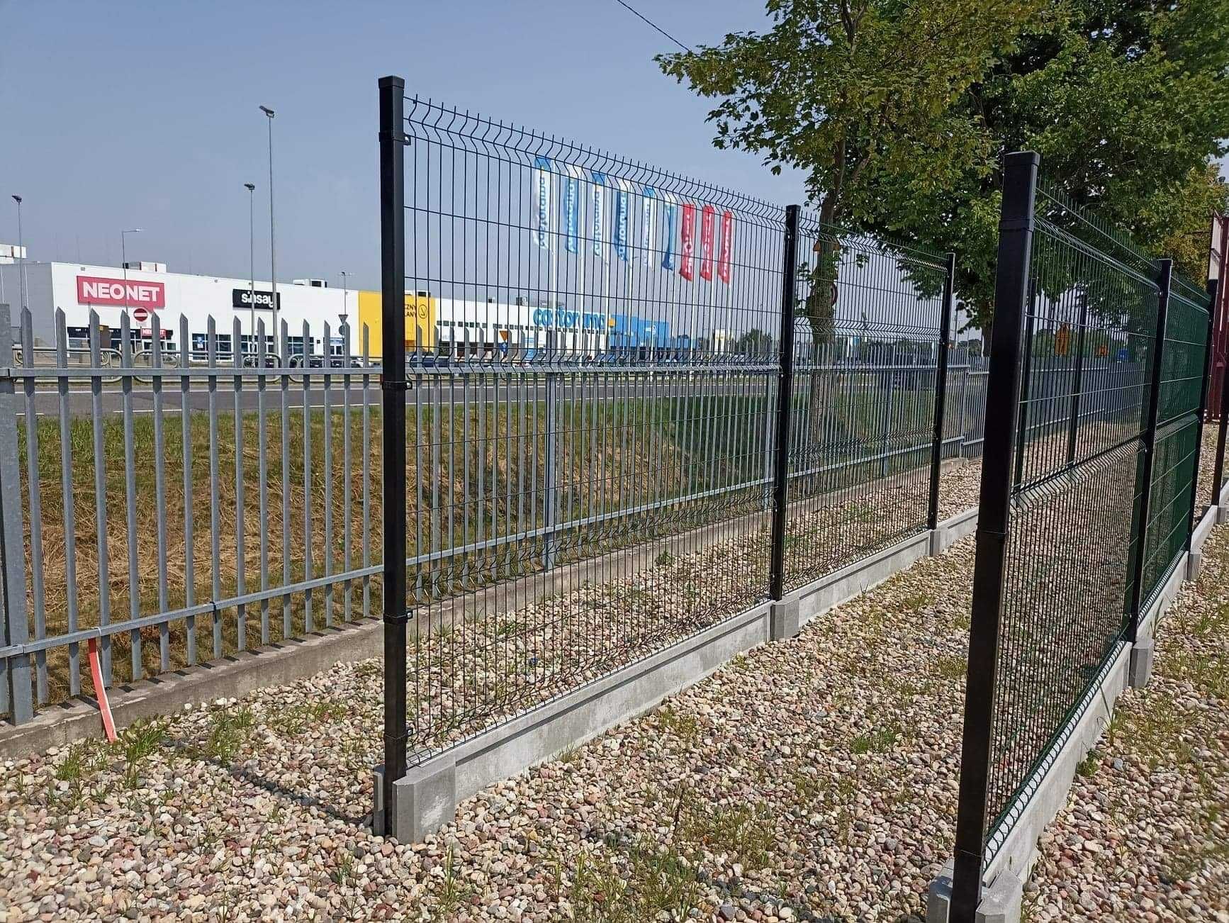ogrodzenia ogrodzenie panelowe panele słupki brama furtka płot palety