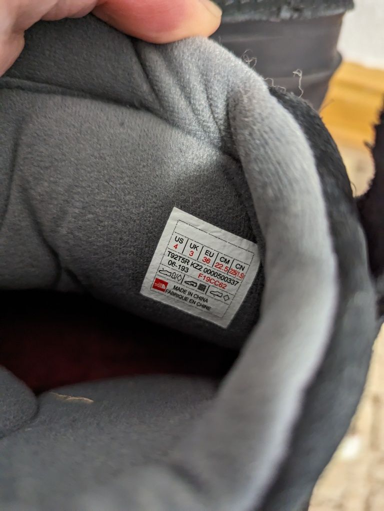 Сапоги полуботинки зимние снегоходы northface р.36