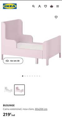 Cama criança Rosa Claro