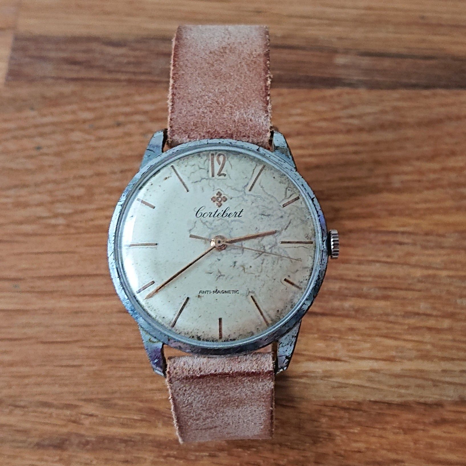 Cortebert Antimagnetic zegarek naręczny swiss made vintage cal. 697