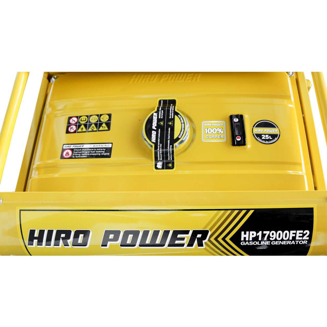 Генератор бензиновый HIRO POWER HP17900FE2 (6КВ-6,5КВ)