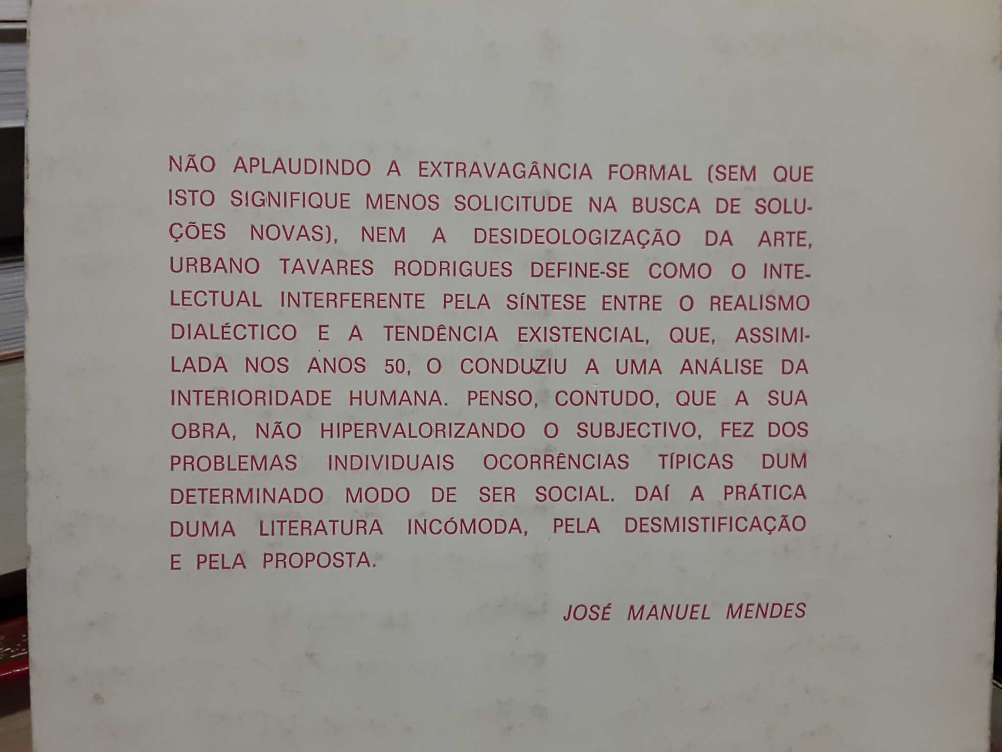 Urbano Tavares Rodrigues - Ensaios de Escreviver