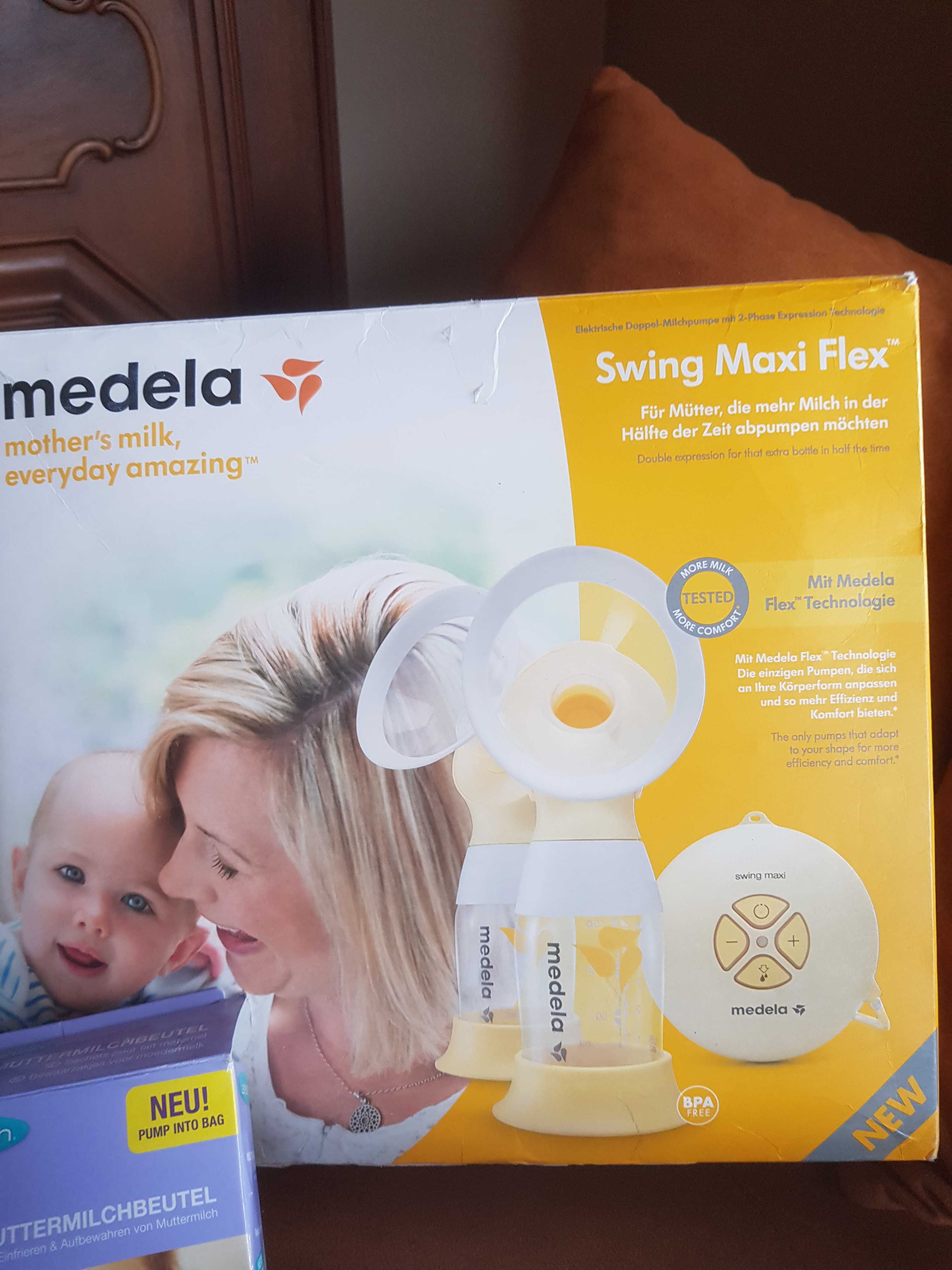 Laktator podwójny medela swing maxi flex+ dodatki