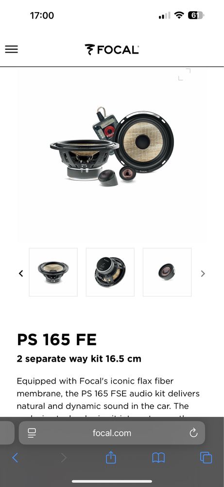 Кроссовери Focal FLAX EVO 2х-полосний Crossover 12db