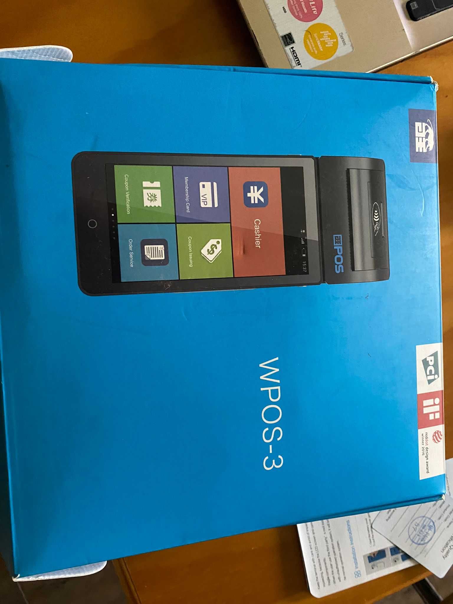 Dispositivo POS Android Wiseasy POS portátil.