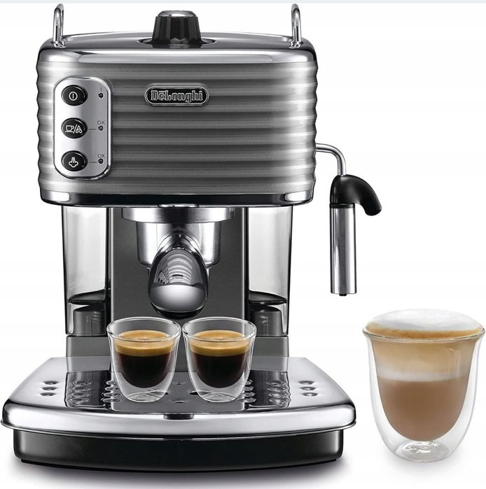 Ekspres do kawy kolbowy Delonghi Scultura ECZ 351.GY Nowy