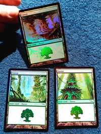 3x Forest FOIL - Mirrodin Każdy Inny - Near Mint-