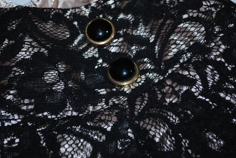 Шорты юбка женские ажурные с карманами черные S / M атласные