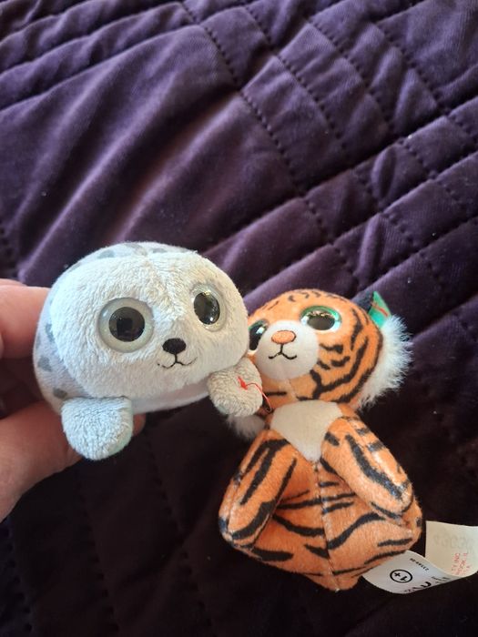 М'яка іграшка глазастік ty міні тигр тюлень