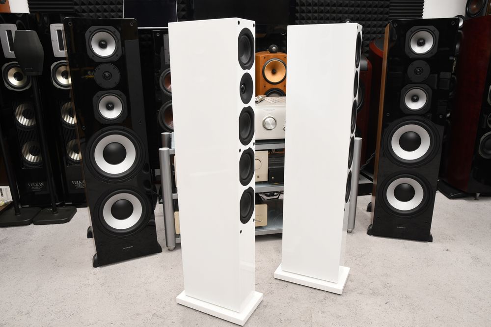 Kolumny Głośnikowe podłogowe stereo System Audio SA Saxo 50 białe