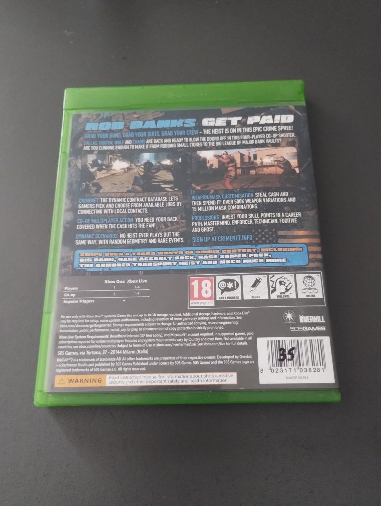 Payday 2 Crimewave Edition Xbox One