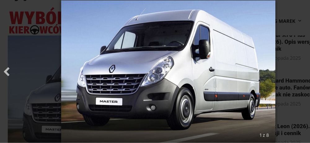 Wynajem busa renault master, movano, ducato