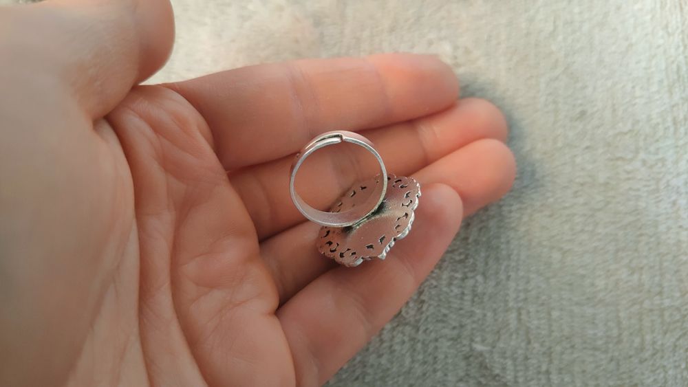 Pierścionek pierścień sygnet z kobieta kamea vintage retro