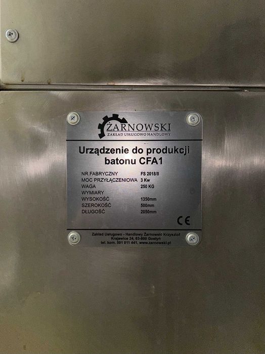 Formierka do Batonów Proteinowych Urządzenie do Produkcji Batonu  BDB