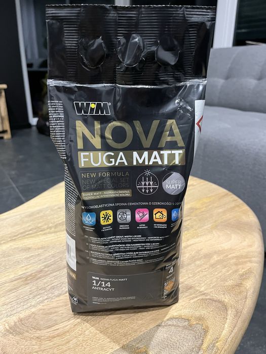 NOVA FUGA MATT Fuga elastyczna WiM 1/14 ANTRACYT 2 kg