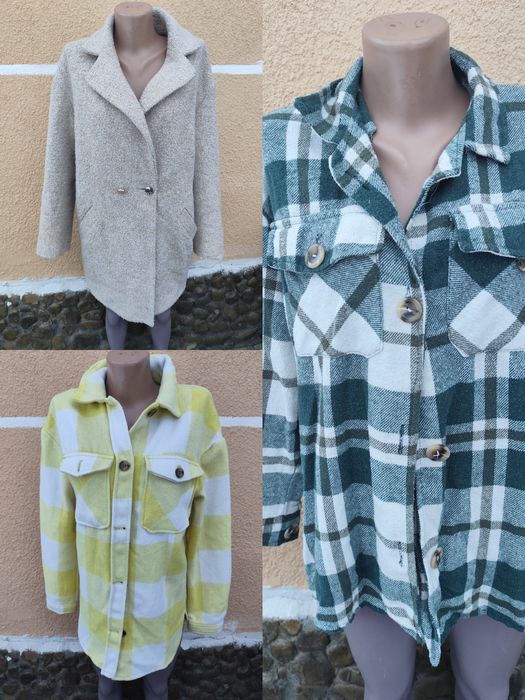 Сорочка в клітинку, пальто