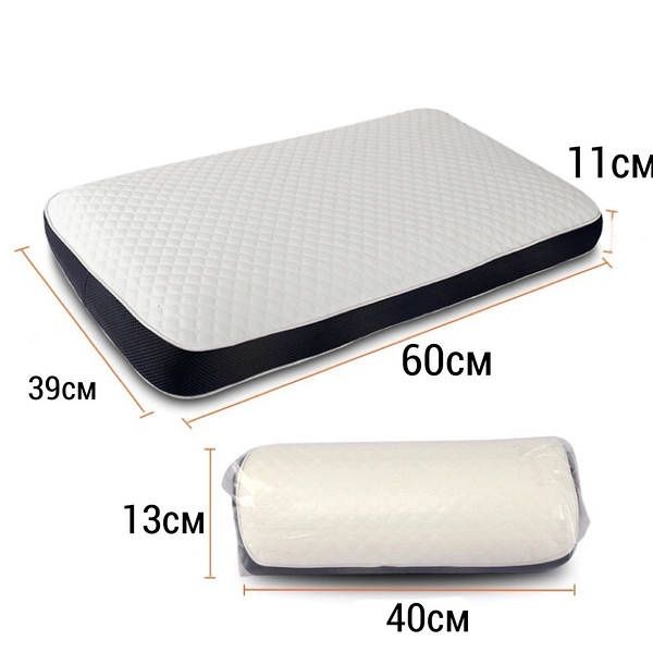 Подушка ортопедична з ефектом пам’яті 60*39*11см