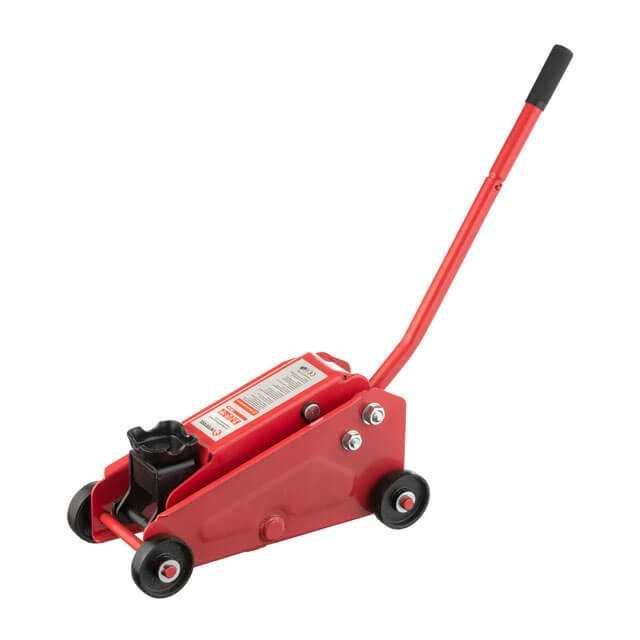Домкрат гідравлічний підкатний 2 т висота 135-385 мм INTERTOOL GT0108