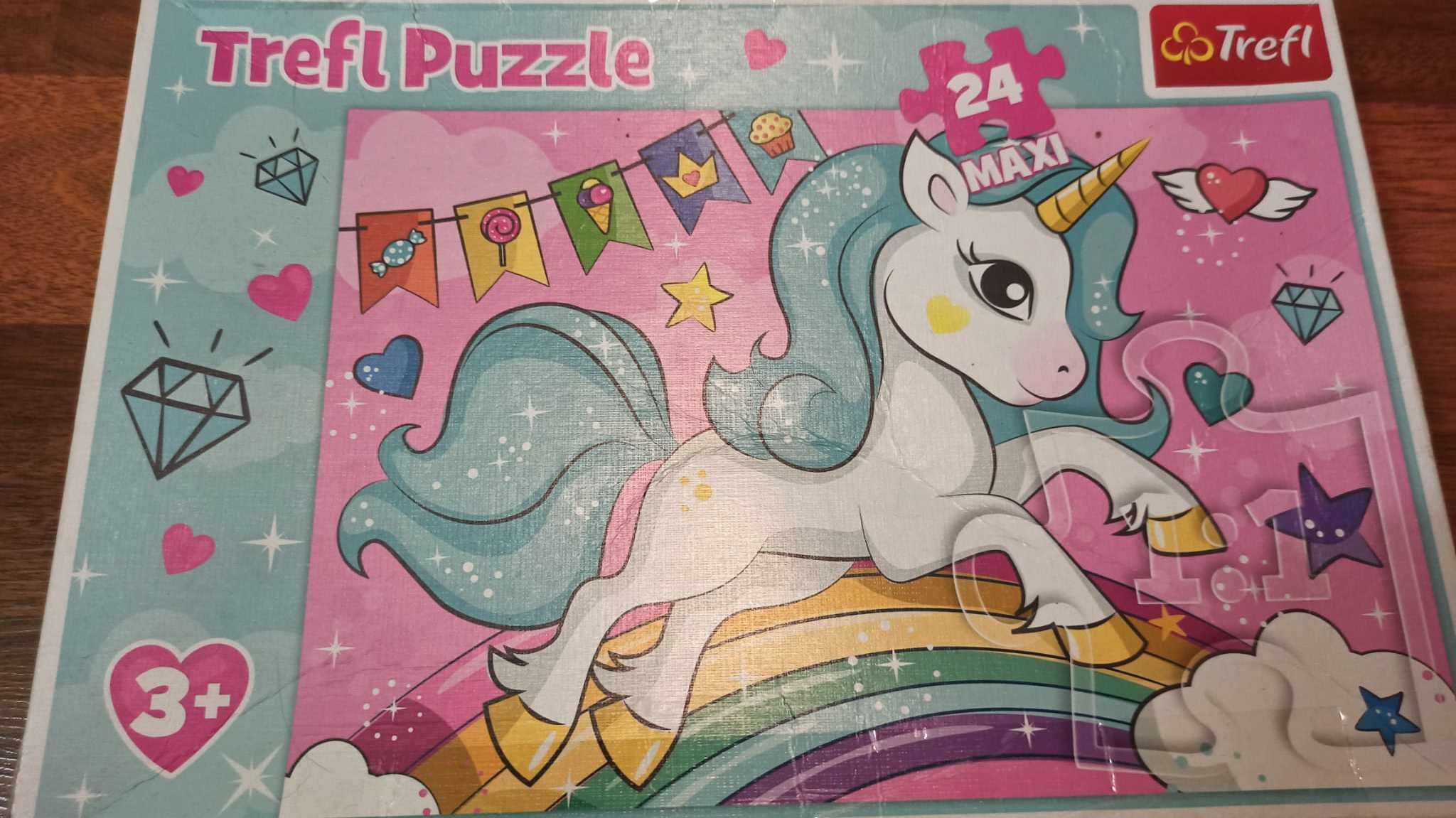 NA CEL CHARYTATYWNY Puzzle Jednorożec. 24 duże elementy
