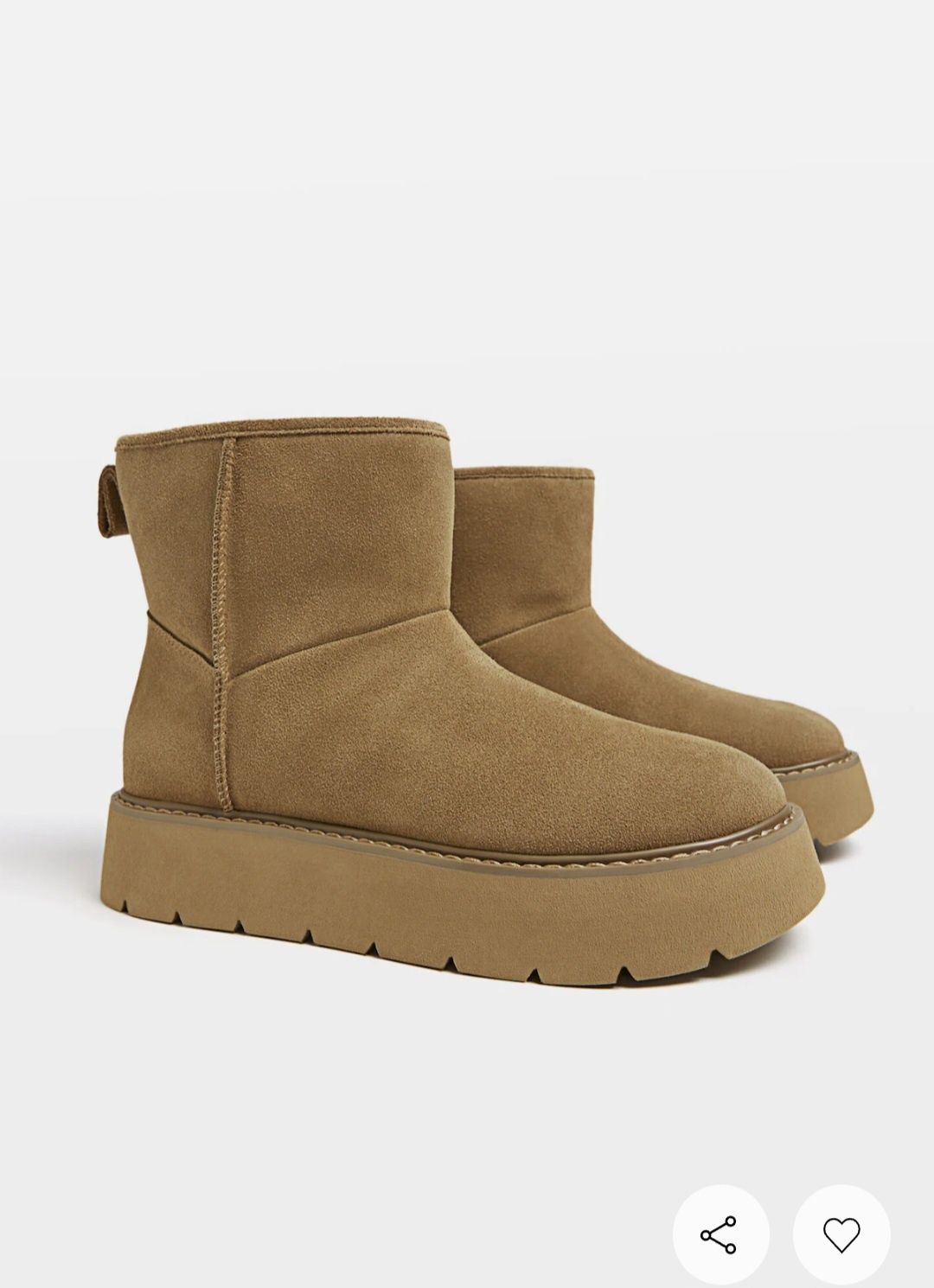 Botins camel de pelo