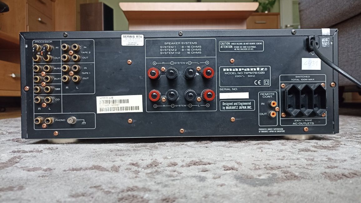 Marantz PM-78 wzmacniacz klasa A/B, klasa A
