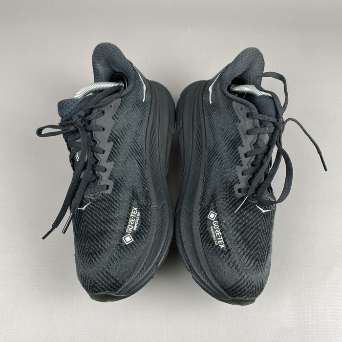 р.38 Оригінал! Кросівки Hoka Clifton 9 Black Gore Tex Чорні