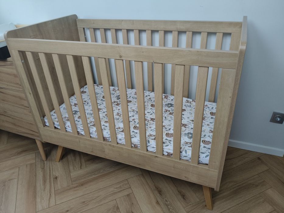 Łóżeczko VOX Vintage 120x60 bez materaca drewniane dąb