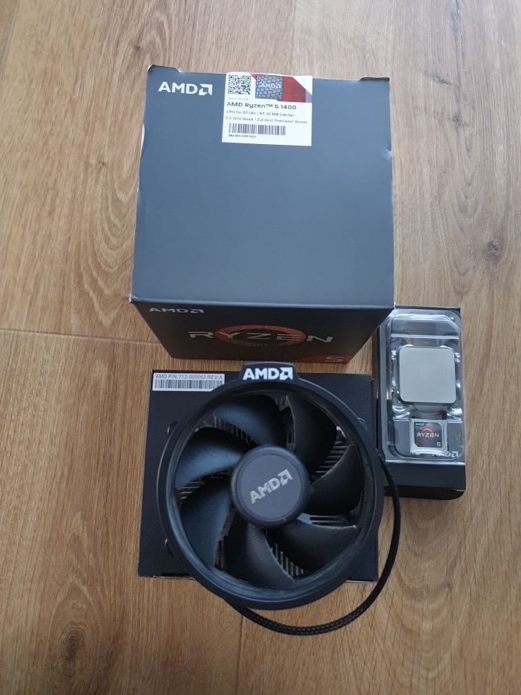 Procesor AMD Ryzen 5 1400 BOX z chłodzeniem AM4