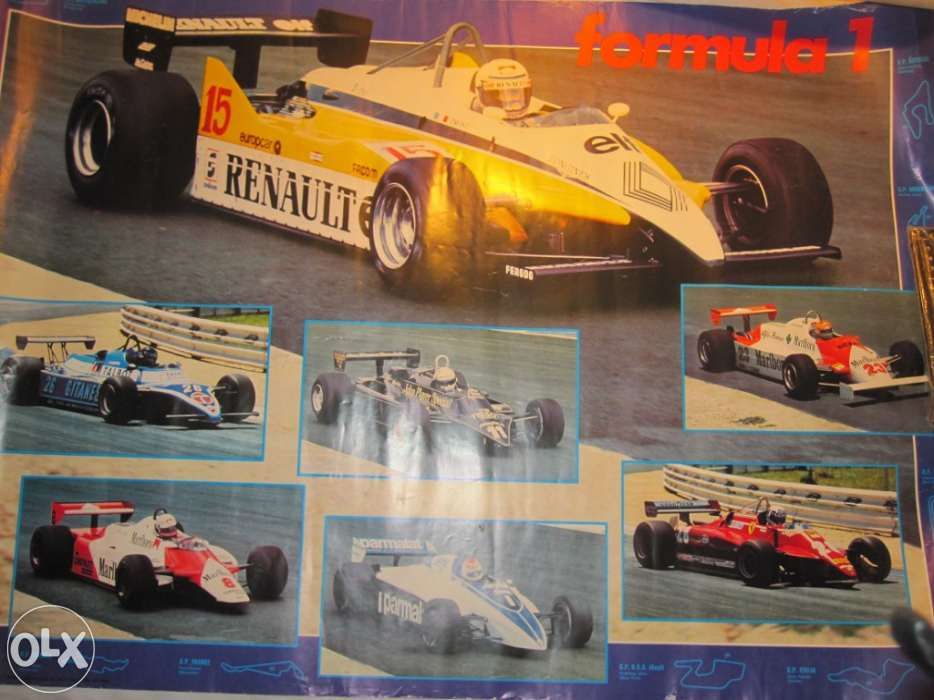 Posters antigos Rallye e F 1