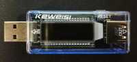 USB-тестер Keweisi KWS-V20 вольтметр амперметр измеритель ёмкости АКБ