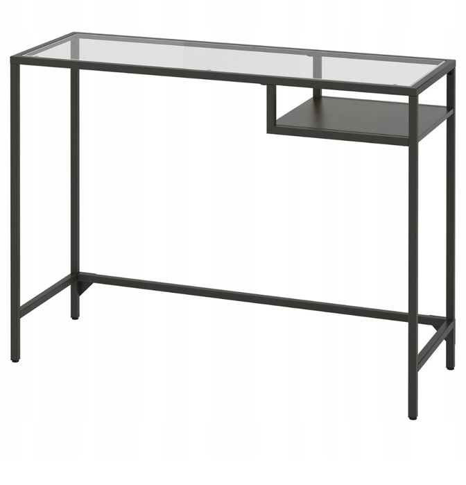 Szklane biurko Ikea, szklany stolik Ikea