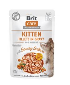 Brit Care kitten filet z łososia w sosie 10x85g