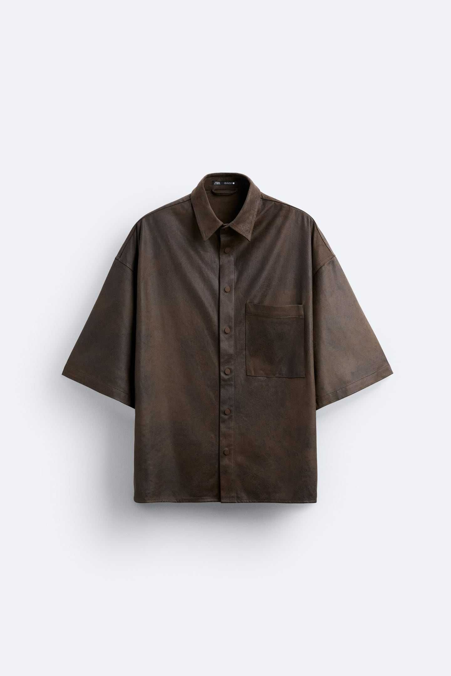 Сорочка зі штучної замші Zara (р. L-XL)
