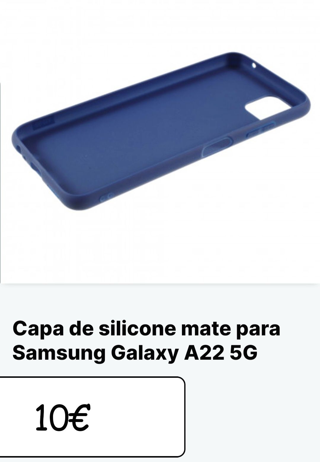 Capa de silicone mate para Samsung Galaxy A22 5G