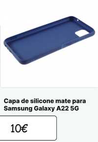 Capa de silicone mate para Samsung Galaxy A22 5G