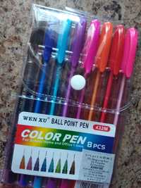 Długopisy kolorowe nowe