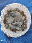 obrazek zimowy decoupage na drewnie