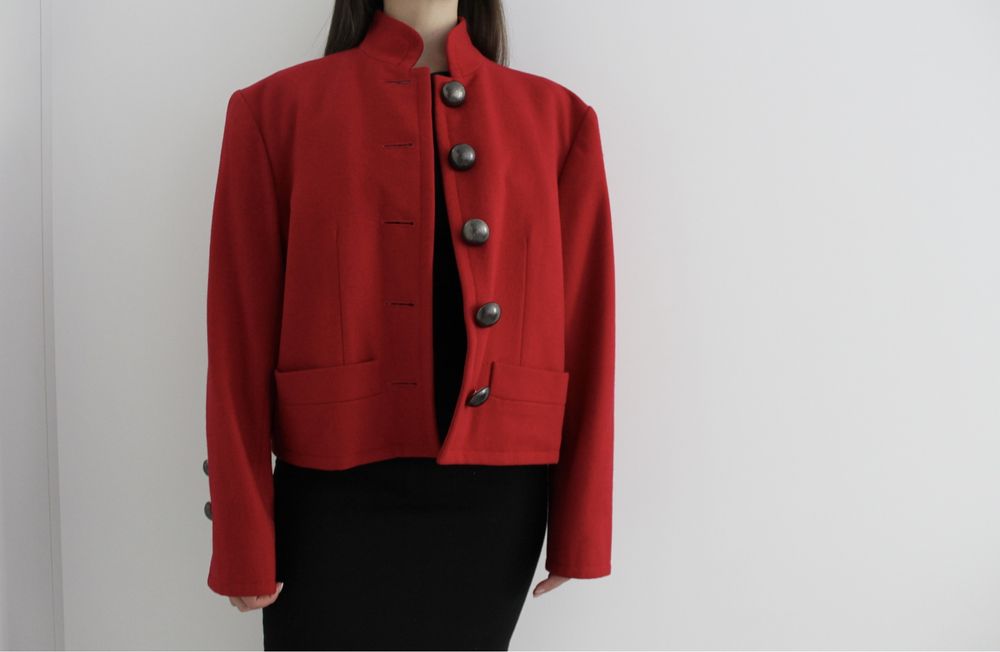 Розкішний,вінтажний піджак 80-тих рр. Yves Saint Laurent вовна