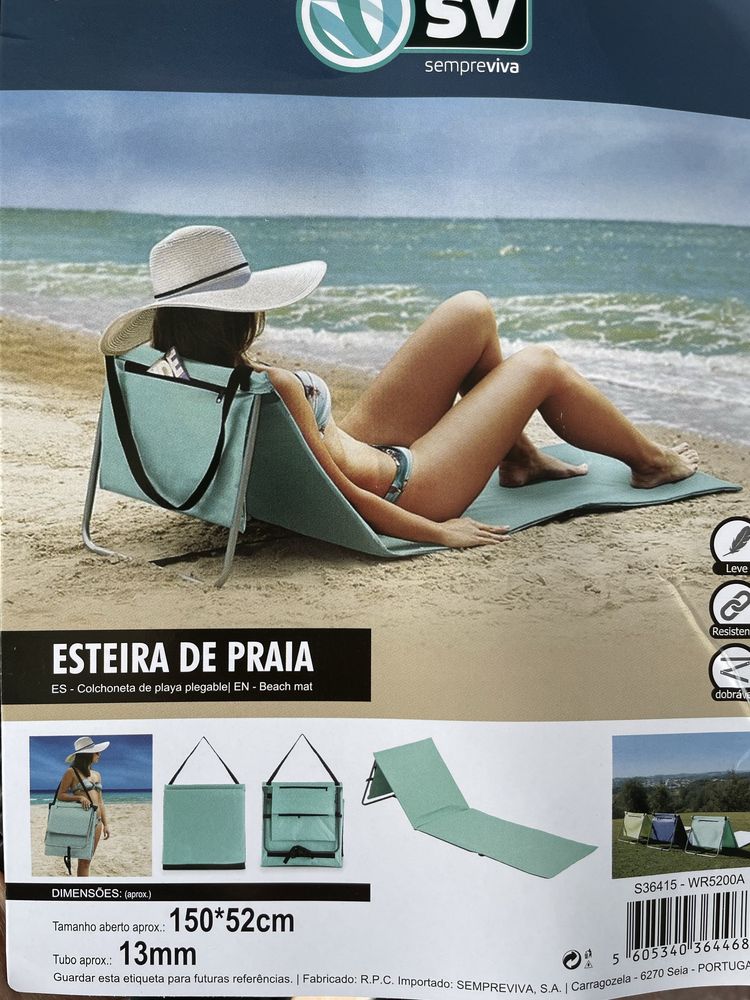 Espreguiçadeira Cadeira esteira de praia