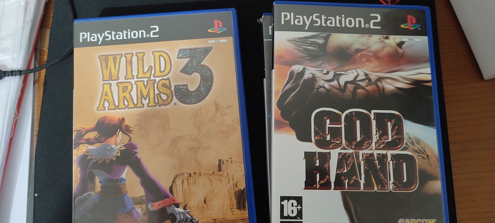 Jogos PS2 (God hand, Drakenguard, Wild arms 3, Projecto Zero)