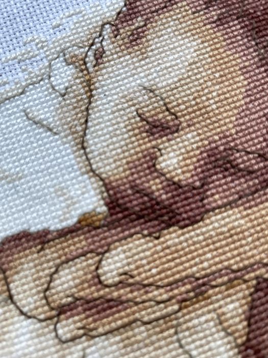 Вишивка хрестиком картина подарунок на хрестини